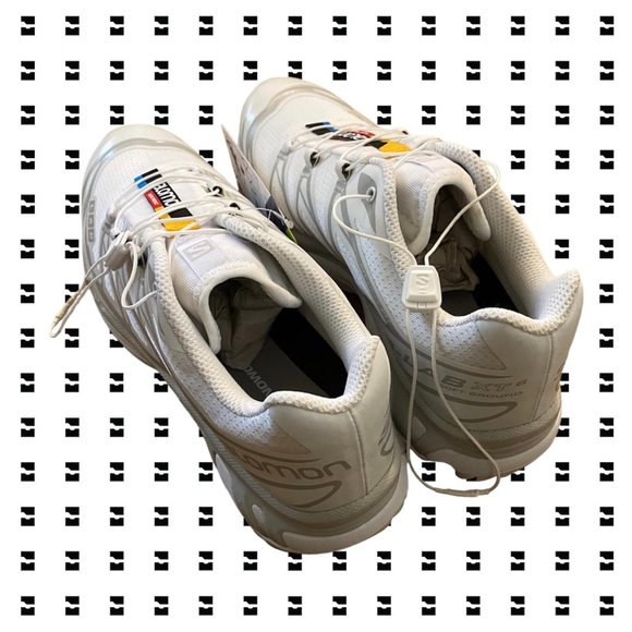 Salomon XT-6 All White 2023 Size 9.5 US M - Picture 4 of 9